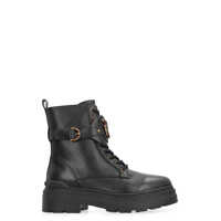 Bocanci Pinko Mia Leather Combat Boots Femei