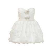 Rochii Self-Portrait Self-Portrait Organza Mini Dress With Bow
