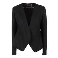 Sacouri Fabiana Filippi FELTED WOOL JERSEY FITTED BLAZER WITHOUT LAPEL