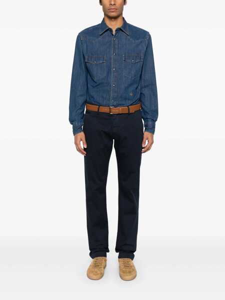 Camasi casual Jacob Cohen WESTERN SHIRT Blue Barbati (BM 18780735) 2