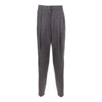 Pantaloni Fabiana Filippi FELTED WOOL PLEATED TROUSERS WITH FILO DIAMANTE DETAIL