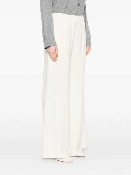 Pantaloni Fabiana Filippi CADY WIDE LEG TROUSERS WITH ELASTIC WAISTBAND White Femei (BM 18780756) 3