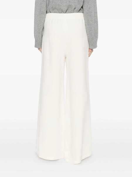 Pantaloni Fabiana Filippi CADY WIDE LEG TROUSERS WITH ELASTIC WAISTBAND White Femei (BM 18780756) 4