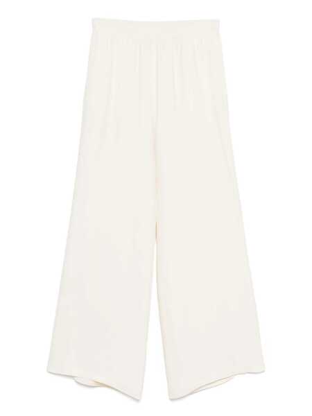 Pantaloni Fabiana Filippi CADY WIDE LEG TROUSERS WITH ELASTIC WAISTBAND White Femei (BM 18780756) 1