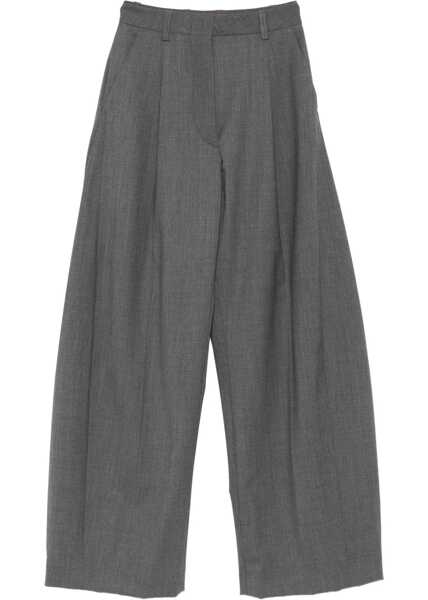 Pantaloni casual Thelatest Pants Billie GREY Femei (BM 18780820) 1