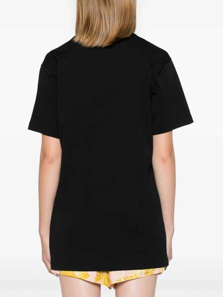 Tricouri Moschino T-Shirt With Logo BLACK Femei (BM 18780826) 4