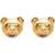 Moschino Teddy Bear Clip Earrings GOLD