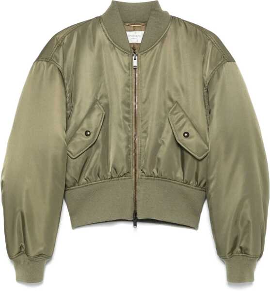 Bomber jacket Saint Laurent Nylon Bomber Jacket GREEN Femei (BM 18780844) 1