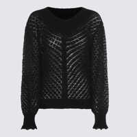Pulovere TWINSET Twinset Black Wool Knitwear