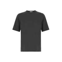 Tricouri Saint Laurent Logo Cotton T-Shirt Barbati
