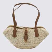 Genti de mana Dolce & Gabbana Natural Straw Satchel Bag Femei