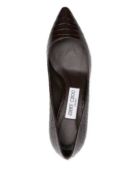 Pantofi cu toc Jimmy Choo Jimmy Choo With Heel BROWN Femei (BM 18784704) 4