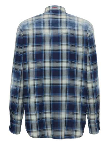 Camasi DSQUARED2 DSQUARED2 Shirts INDIGO CHECK Barbati (BM 18784719) 2