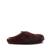 Pantofi cu toc Marni Dark Red Leather Sandals Femei