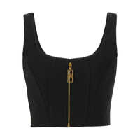 Imbracaminte Dama pagina 248 - Topuri Elisabetta Franchi Elisabetta Franchi Top Black Femei (BM 18784869) - B-mall.ro