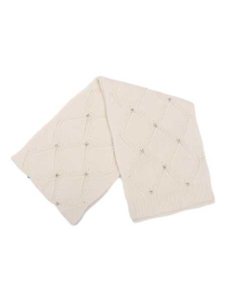 Esarfe Kangra SCARF WITH CABOUCON EMBROIDERY White Femei (BM 18785007) 2