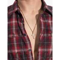 Bijuterii pentru Barbati - Coliere DSQUARED2 Vintage Cross Necklace SILVER Barbati (BM 18785074) - B-mall.ro