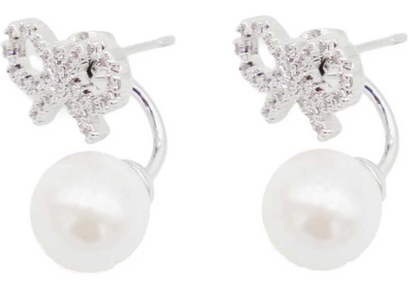 Cercei Self-Portrait Earrings With Bow SILVER Femei (BM 18785113) 3