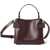 Brunello Cucinelli Leather Handbag BURGUNDY