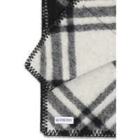 Esarfe Burberry Dama - Esarfe Burberry Wool Check Scarf BLACK Femei (BM 18786775) - B-mall.ro
