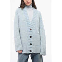 Cardigane Mm4 Mm14 V-Neck 4 Buttons Oversized Cardigan Femei