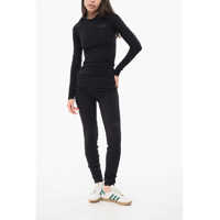 Tricouri Maison Margiela Dama - Tricouri Maison Margiela Mm6 Salomon Sport Crew-Neck T-Shirt With Embossed Ton On Ton Black Femei (BM 18786829) - B-mall.ro