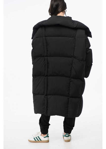 Geci de iarna Maison Margiela Mm6 Quilted Maxi Down Jacket With Removable Hood Black Femei (BM 18786877) 2