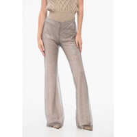 Pantaloni office Sequined Lauralie Palazzo Pants Femei