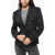 Lardini Checked Virgin Wool 2 Buttons Elis Blazer Black