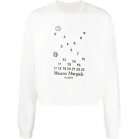 Bluze de trening Mm1 Mm10 Crew-Neck Sweatshirt With Maxi Frontal Embroidery Femei