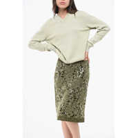 Pulovere Mm4 Mm14 Solid Color Cashmere V-Neck Sweater Femei