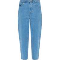 Blugi drepti Wide Leg Jeans With Leather Logo Femei