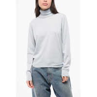 Pulovere Mm4 Mm14 Solid Color Wool Turtleneck Sweater Femei