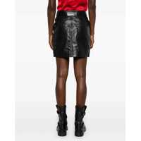 Imbracaminte Dama pagina 389 - Fuste casual Pinko Leather Miniskirt With Belt Black Femei (BM 18787090) - B-mall.ro