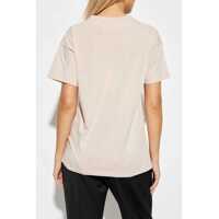 Tricouri Maison Margiela Dama - Tricouri Maison Margiela Mm1 Mm10 Cotton Crew-Neck T-Shirt With Ton On Ton Logo Pink Femei (BM 18787108) - B-mall.ro