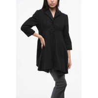 Paltoane Cotton Gabardine Coat With 3/4 Sleeve Femei