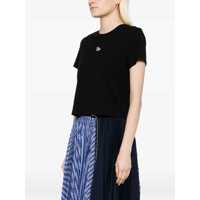 Tricouri MAISON KITSUNÉ Dama - Tricouri MAISON KITSUN Fox Baby crop T-Shirt BLACK Femei (BM 18787222) - B-mall.ro