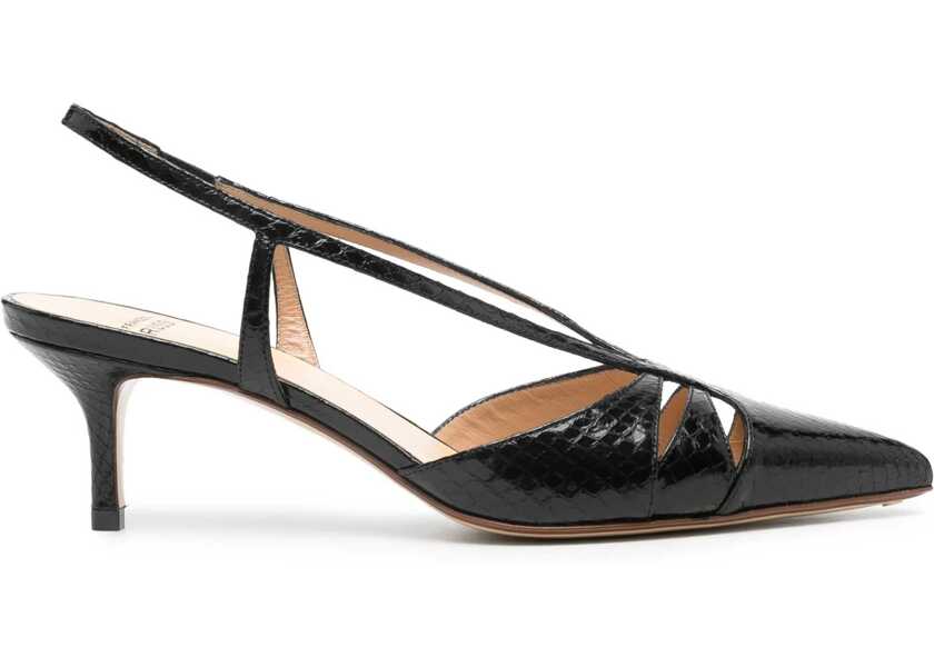 Pantofi cu toc Francesco Russo Suede leather Dcollet BLACK Femei (BM 18787243) 1