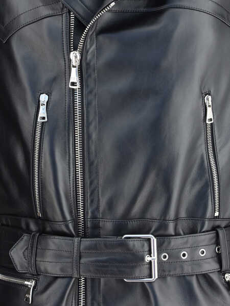 Geci biker Alessandra Rich Leather Biker Jacket BLACK Femei (BM 18787261) 3