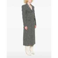 Imbracaminte Dama pagina 167 - Paltoane Alessandra Rich Tweed long Coat GREY MELANGE Femei (BM 18787264) - B-mall.ro
