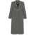 Alessandra Rich Tweed long Coat GREY MELANGE
