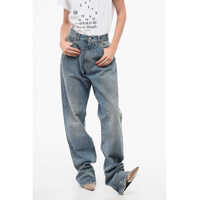 Blugi drepti Mm6 Vintage Effect Wide Leg Jeans Femei