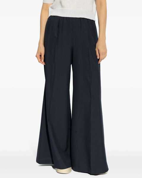 Pantaloni casual Marni Virgin Wool Pants With Drawstring Waist Blue Femei (BM 18787342) 3