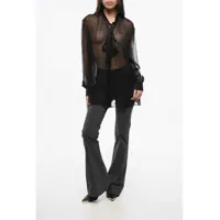 Imbracaminte Dama pagina 389 - Bluze Dolce & Gabbana Silk Tie Neck Blouse Black Femei (BM 18787354) - B-mall.ro