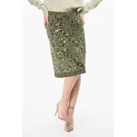 Fuste lungi All-Over Sequined Melange Longuette Femei
