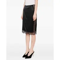 Imbracaminte Dama pagina 33 - Fuste Tom Ford Satin Skirt with lace details BLACK Femei (BM 18787420) - B-mall.ro