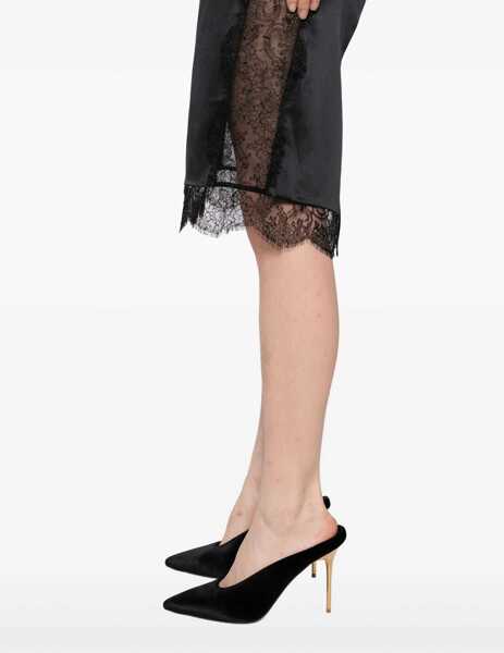 Fuste Tom Ford Satin Skirt with lace details BLACK Femei (BM 18787420) 5