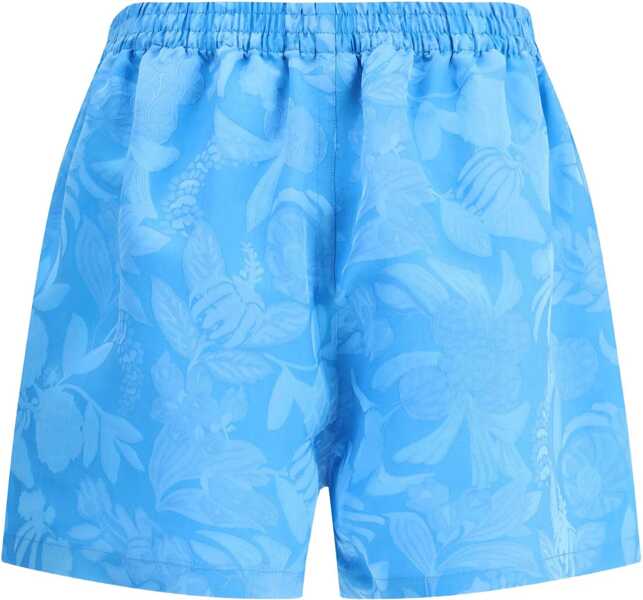Pantaloni scurti Balenciaga Floral patterned Shorts SKY BLUE Femei (BM 18787435) 2