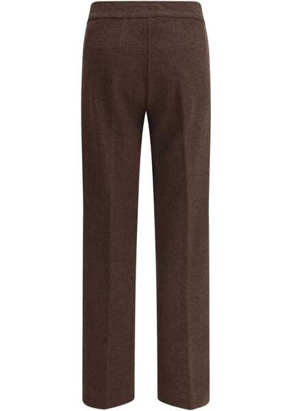 Pantaloni casual AVENUE MONTAIGNE Boucl Pants CHOCO Femei (BM 18787438) 2