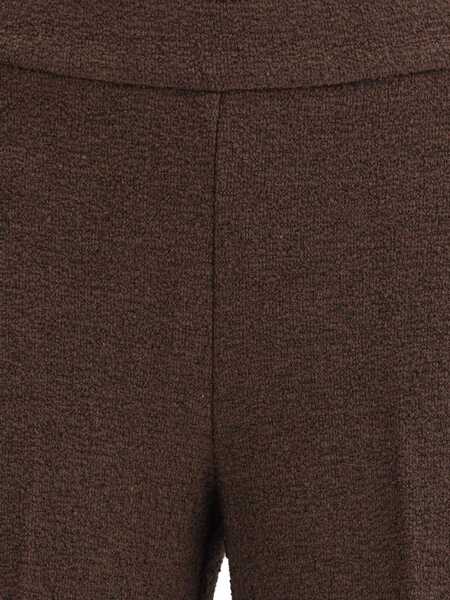 Pantaloni casual AVENUE MONTAIGNE Boucl Pants CHOCO Femei (BM 18787438) 3
